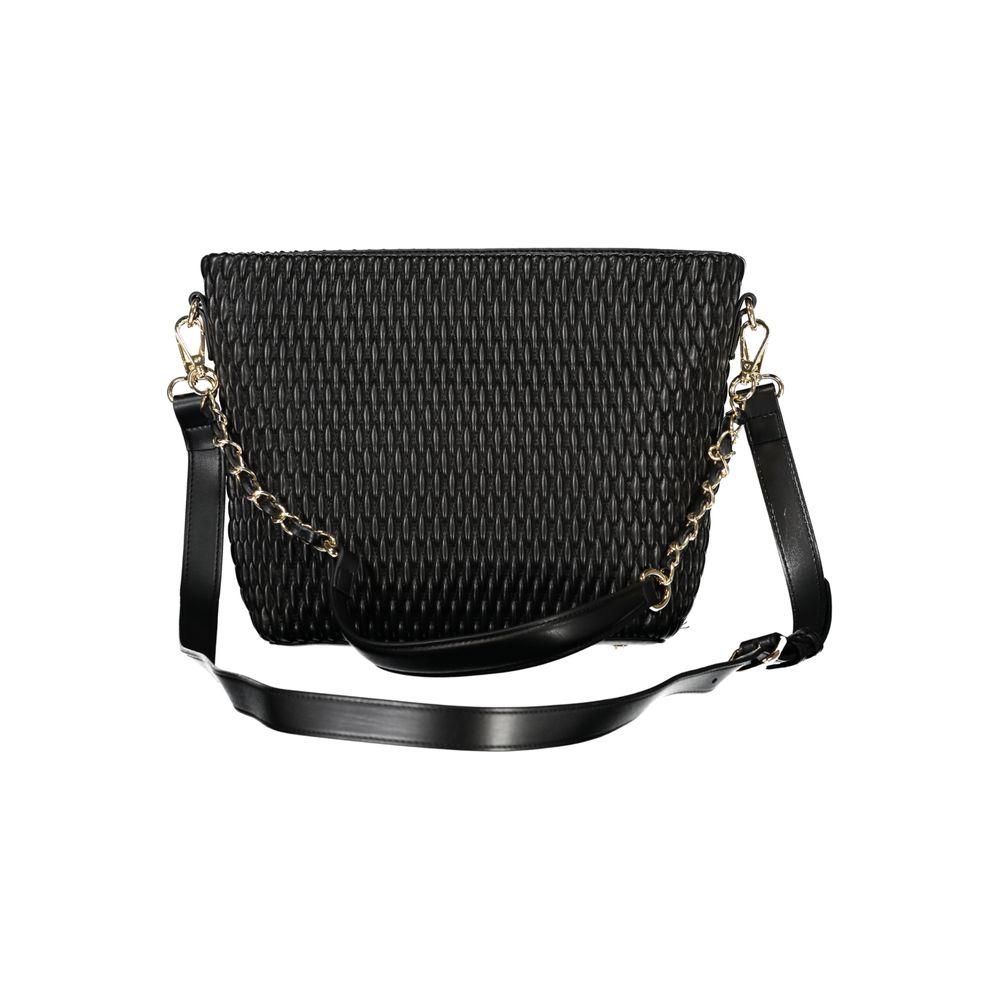 Mario Valentino Nero Poliuretano Women's Bag with Removable Shoulder Handle | Regal Royce