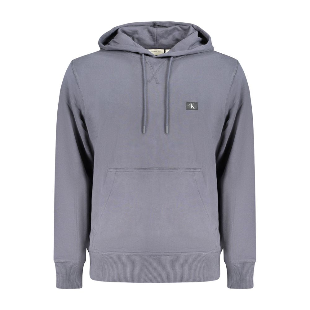 Calvin Klein Blue Cotton Men's Hooded Sweatshirt | Regal Royce