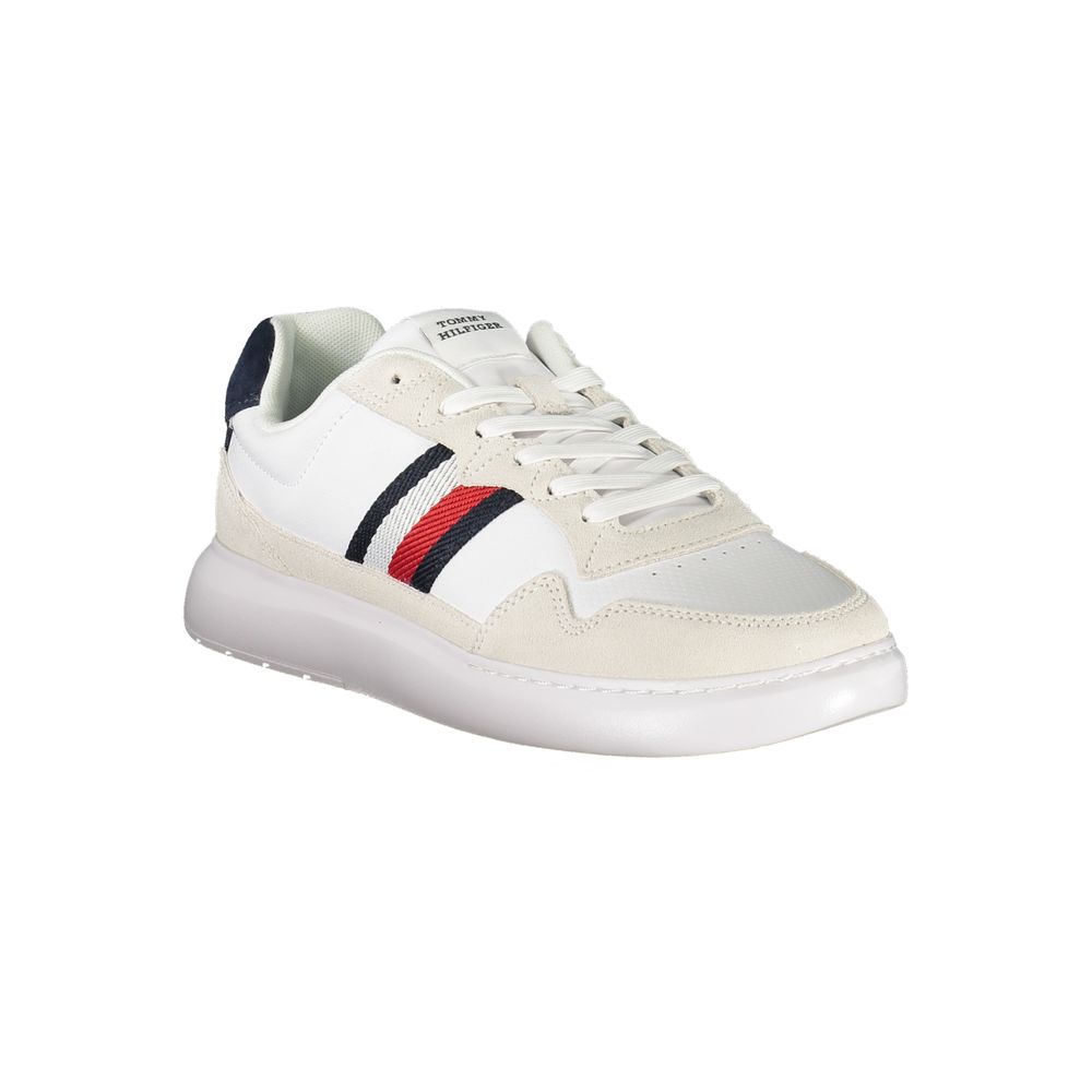 Tommy Hilfiger White Polyurethane Men Sneaker | Regal Royce