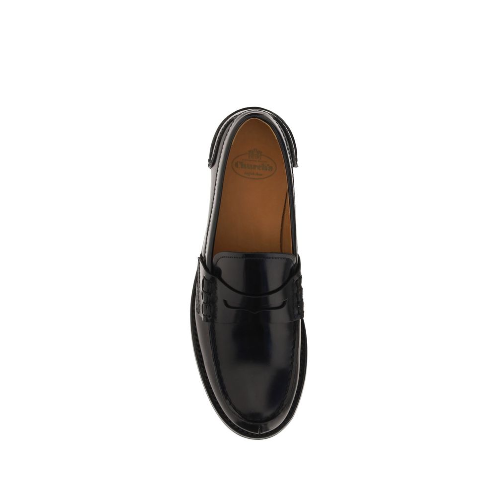Church's Black Calf Leather Bos Taurus Slip-On Loafers | Regal Royce