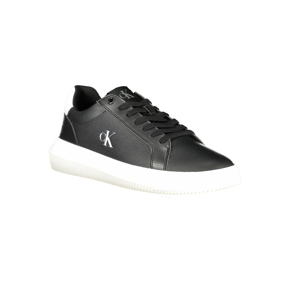 Calvin Klein Black Leather Men Sneaker | Regal Royce