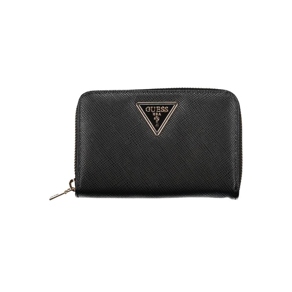 Guess Jeans Chic Black Multi-Compartment Wallet | Regal Royce