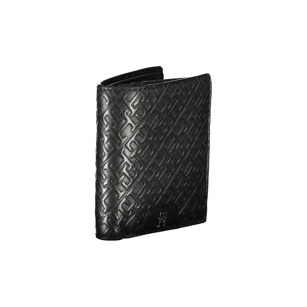 Tommy Hilfiger Sleek Black Leather Dual-Compartment Wallet | Regal Royce
