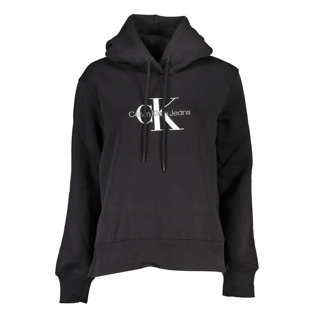 Calvin Klein Black Cotton Women Sweatshirt | Regal Royce
