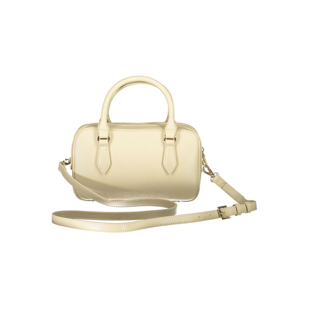 Mario Valentino Beige Polyurethane Women Handbag | Regal Royce