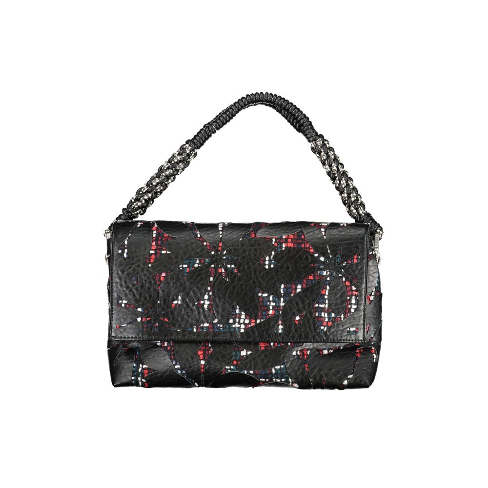 Desigual Black Polyurethane Women Handbag | Regal Royce