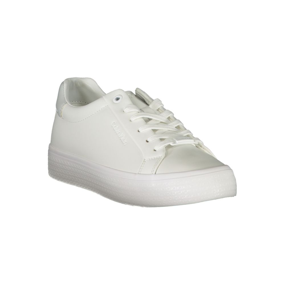 Calvin Klein Bianco Pelle Women Sneaker | Regal Royce