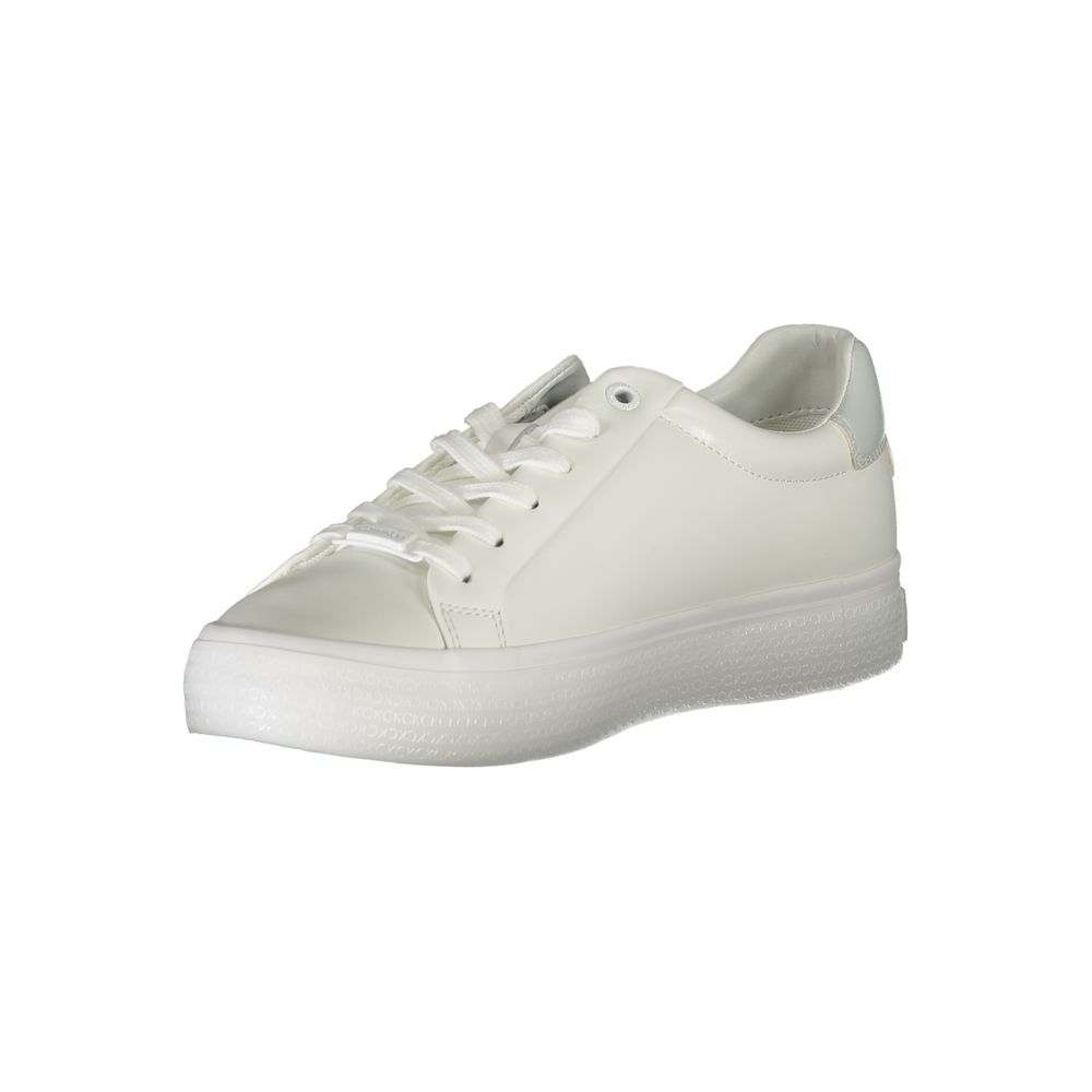 Calvin Klein Bianco Pelle Women Sneaker | Regal Royce