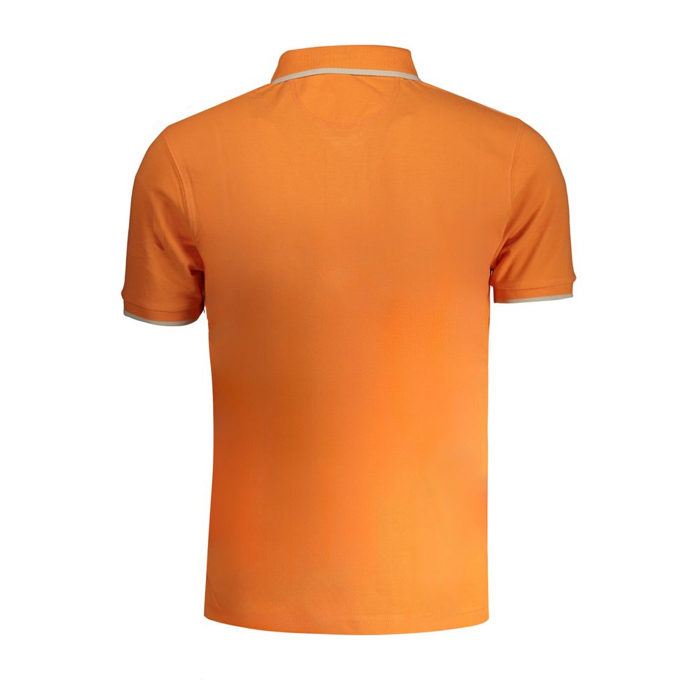 La Martina Arancione Cotton Men Polo Shirt | Regal Royce