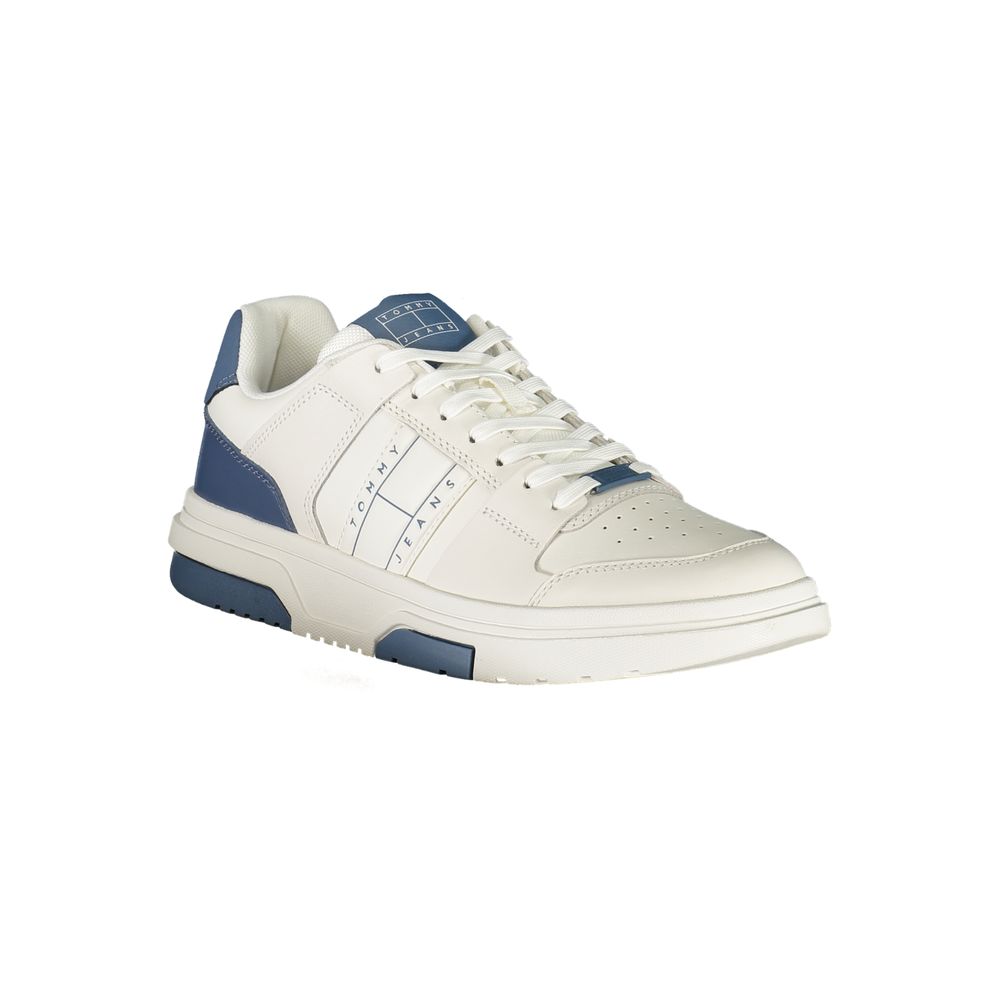 Tommy Hilfiger White Leather Men Sneaker | Regal Royce