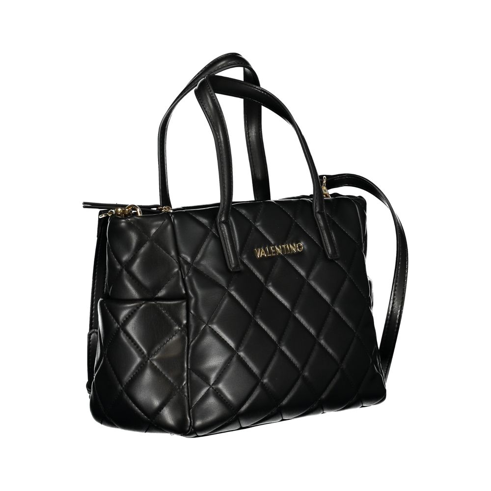 Mario Valentino Black Polyurethane Women's Handbag | Regal Royce