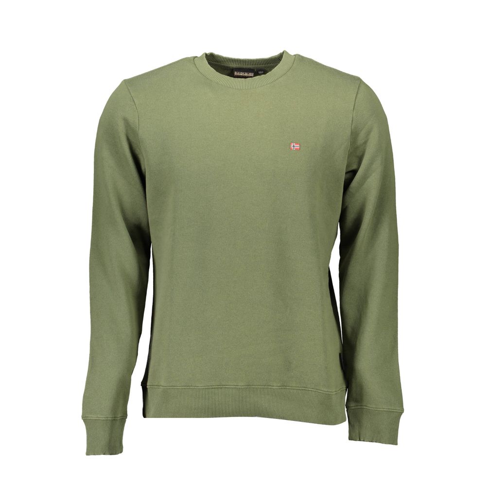 Napapijri Verde Cotton Men Sweatshirt | Regal Royce