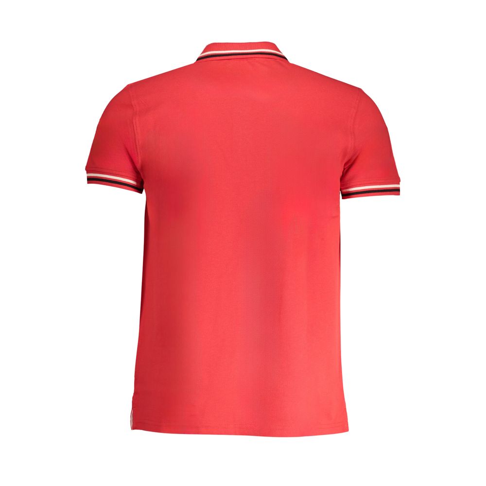 Cavalli Class Red Cotton Men Polo Shirt | Regal Royce