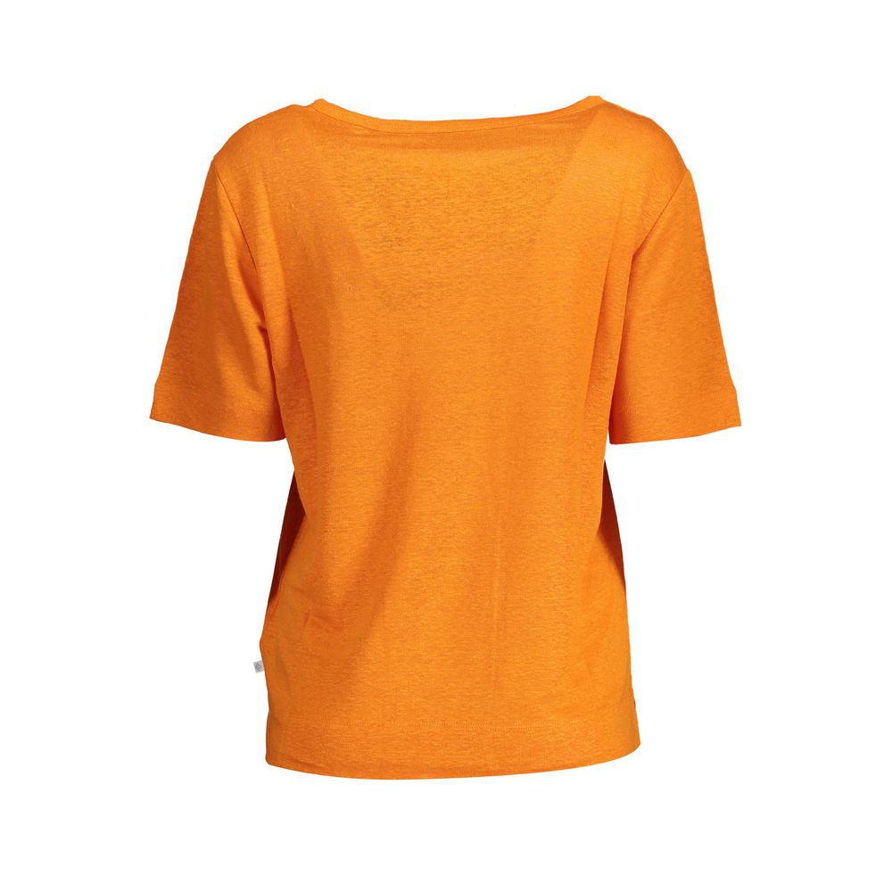 Gant Orange Linen Women T-Shirt | Regal Royce