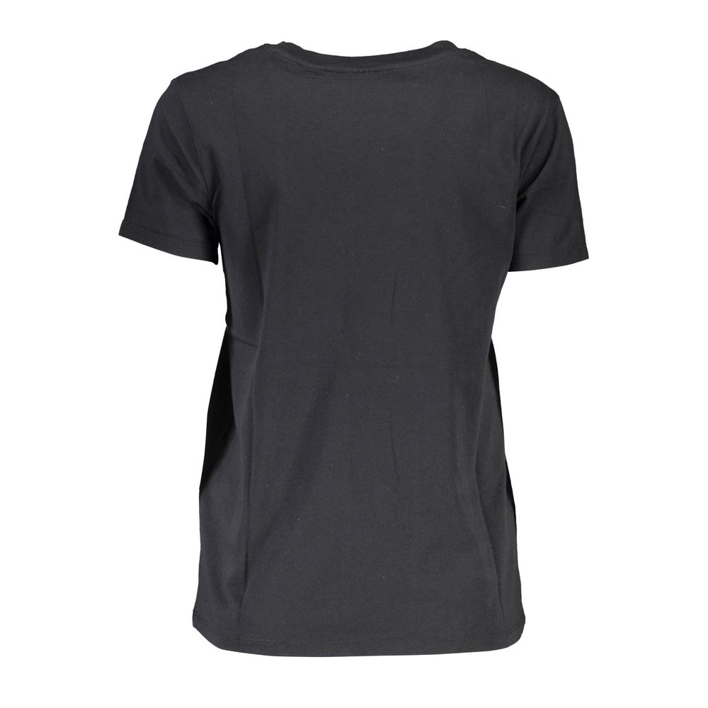 Levi's Black Cotton Women T-Shirt | Regal Royce