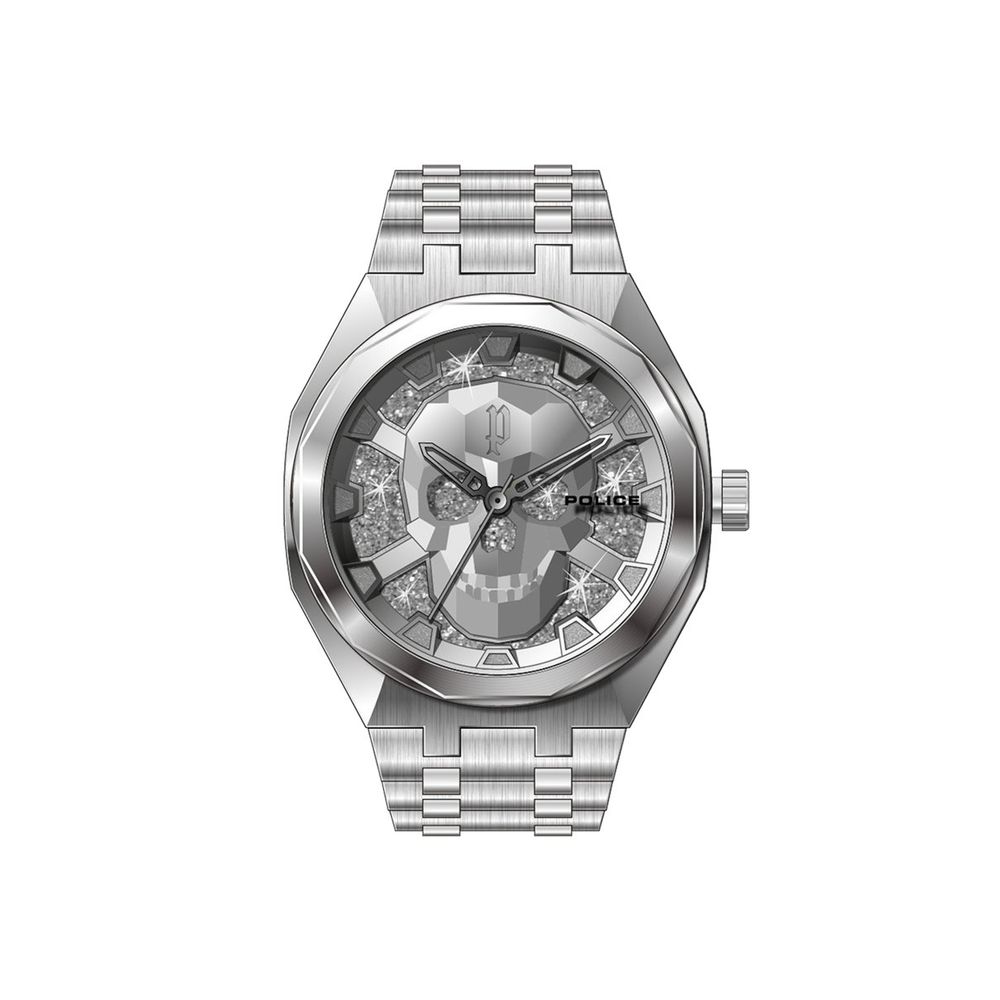 Police Silver Stainless Steel Dress Watch | Regal Royce