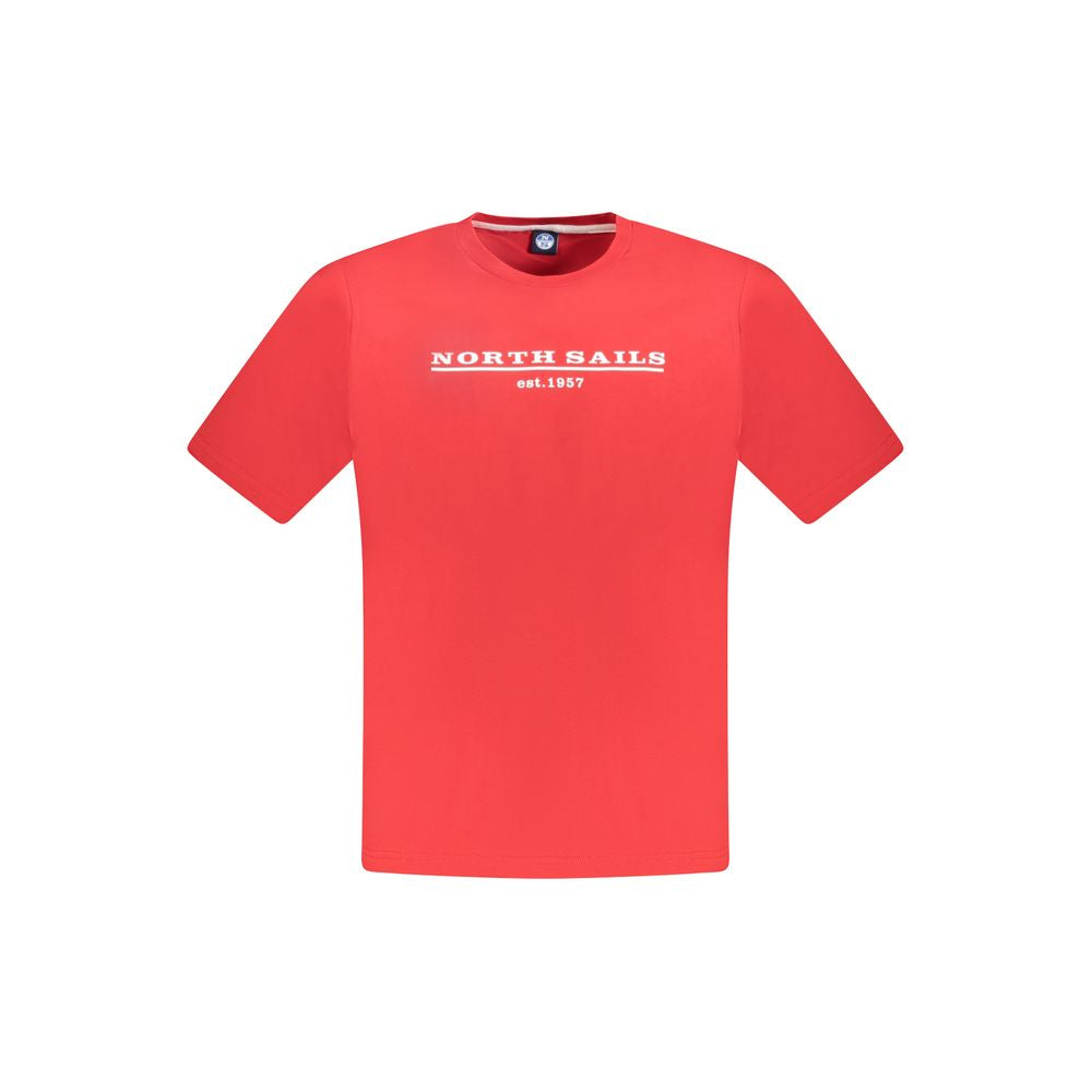 North Sails Red Cotton Men T-Shirt | Regal Royce