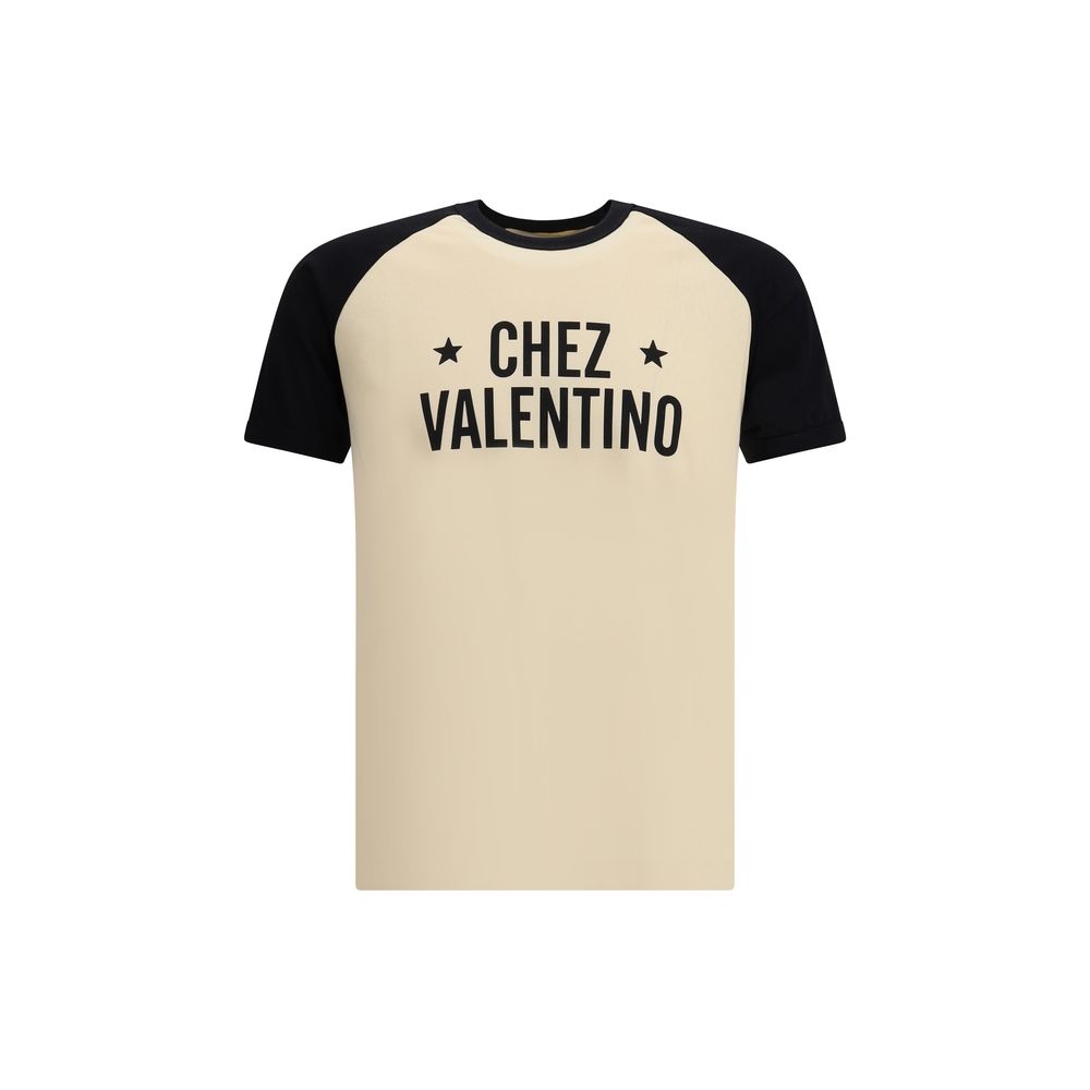 Valentino Cream Cotton T-Shirt | Regal Royce