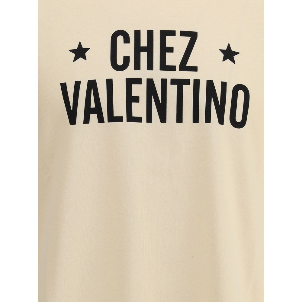 Valentino Cream Cotton T-Shirt | Regal Royce