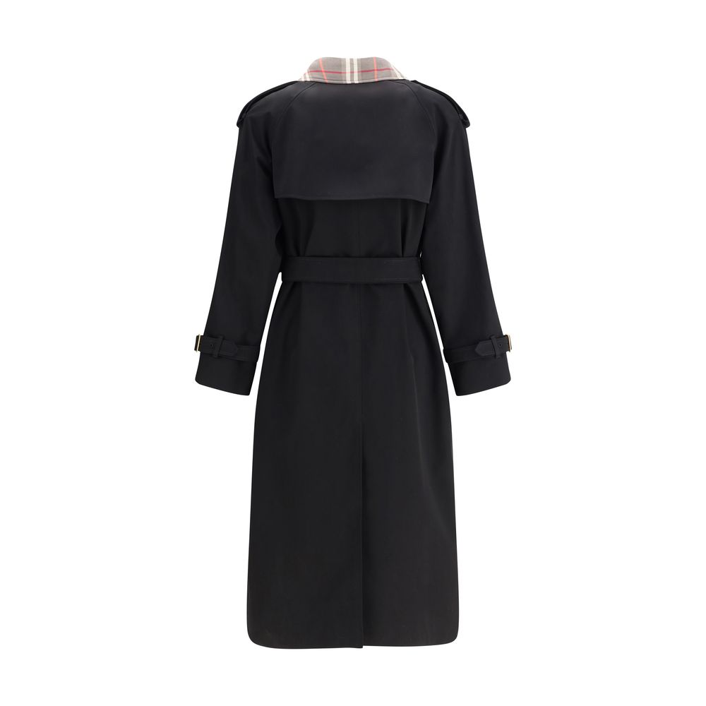 Burberry Black Cotton Coat | Regal Royce