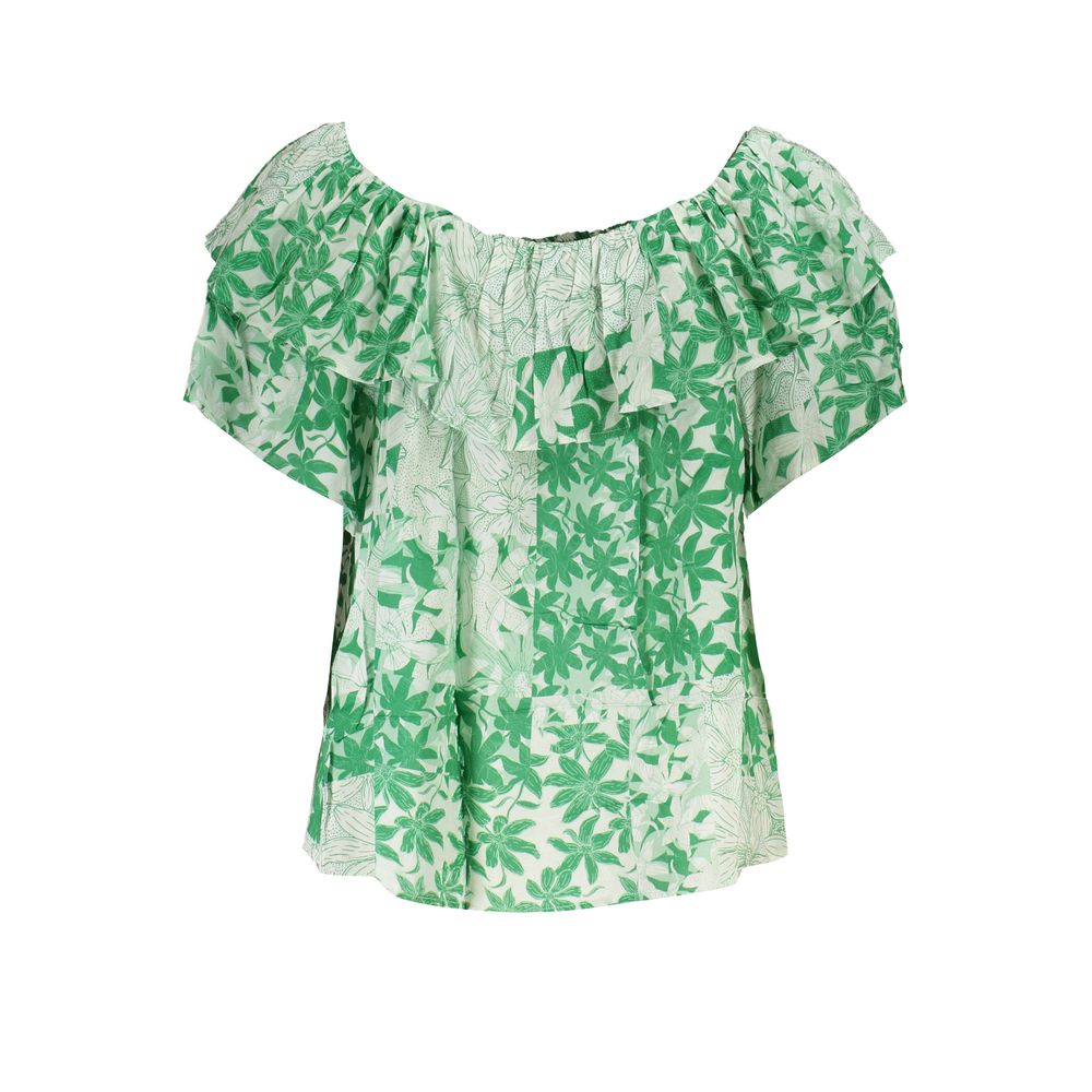 Desigual Green Cotton Women T-Shirt