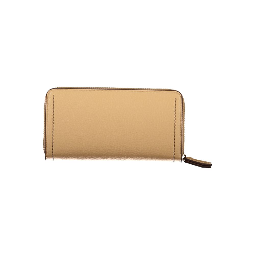 Mario Valentino Beige Polyurethane Women Wallet | Regal Royce