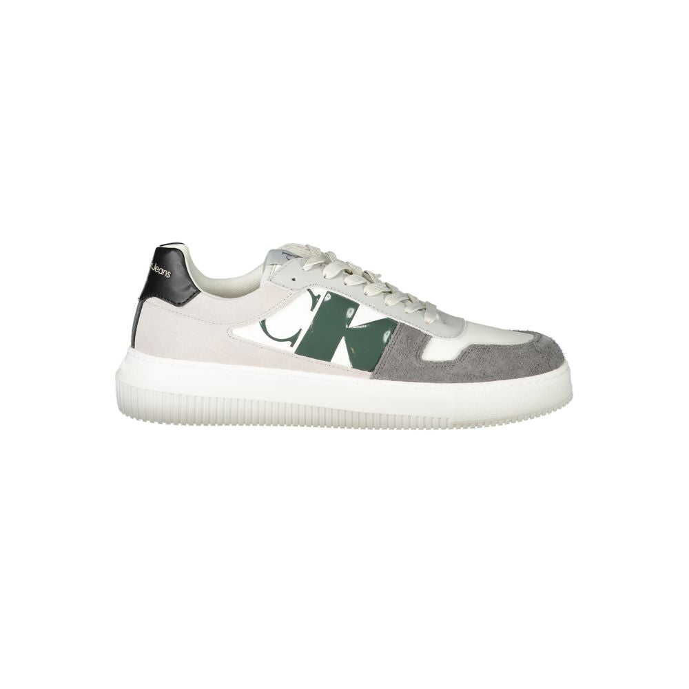 Calvin Klein White Polyethylene Men Sneaker | Regal Royce