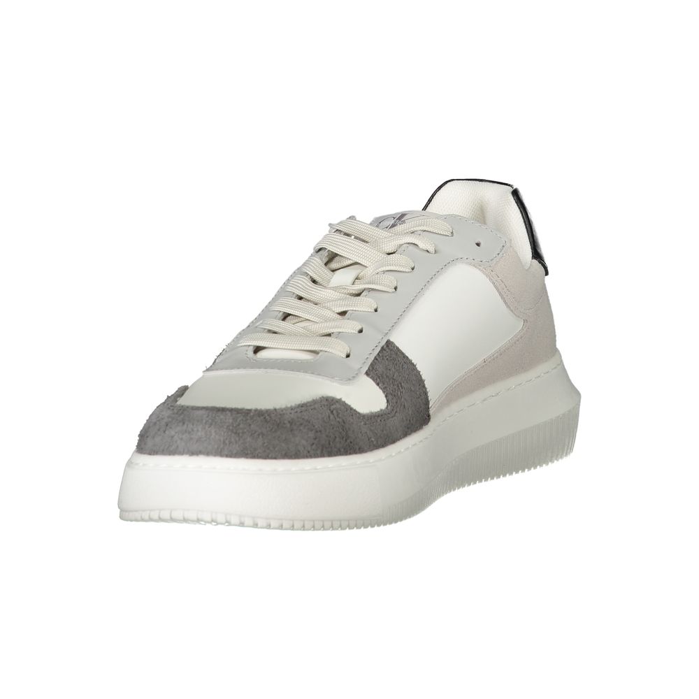 Calvin Klein White Polyethylene Men Sneaker | Regal Royce