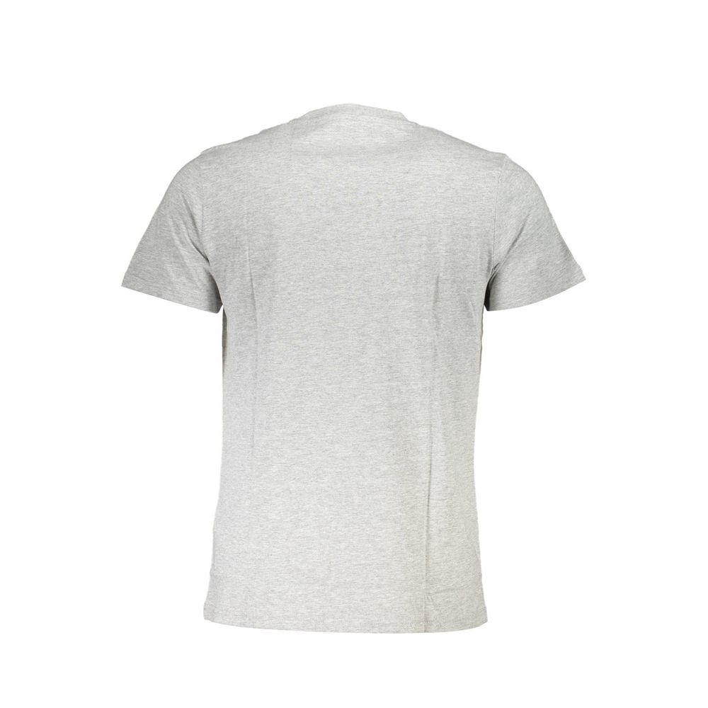 Cavalli Class Grigio Cotton Men T-Shirt | Regal Royce