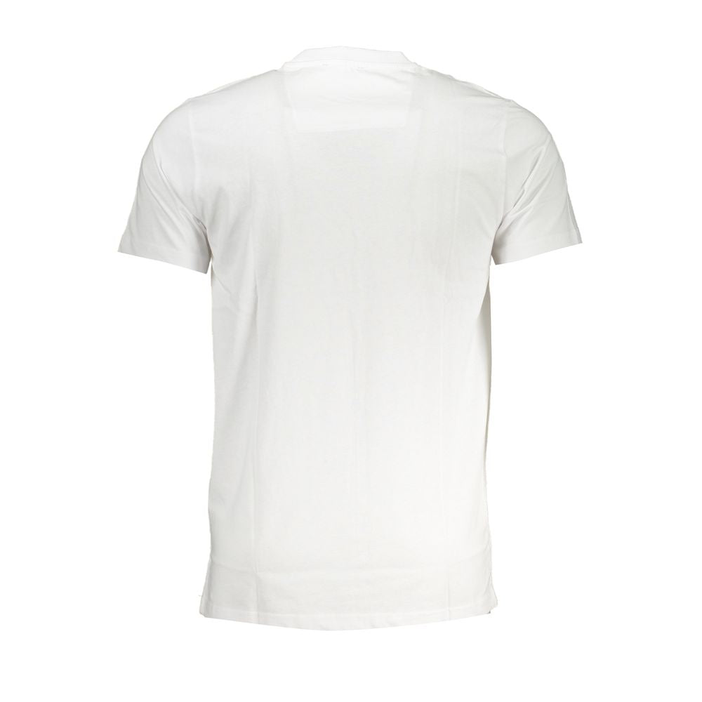 Cavalli Class Bianco Cotton Men T-Shirt | Regal Royce