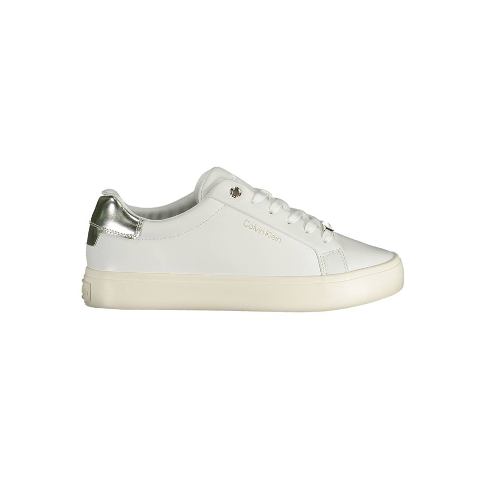 Calvin Klein Bianco Pelle Women Sneaker | Regal Royce
