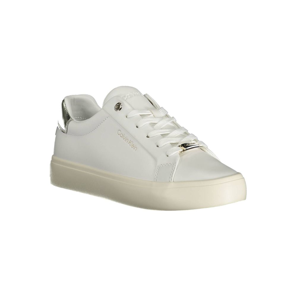 Calvin Klein Bianco Pelle Women Sneaker | Regal Royce