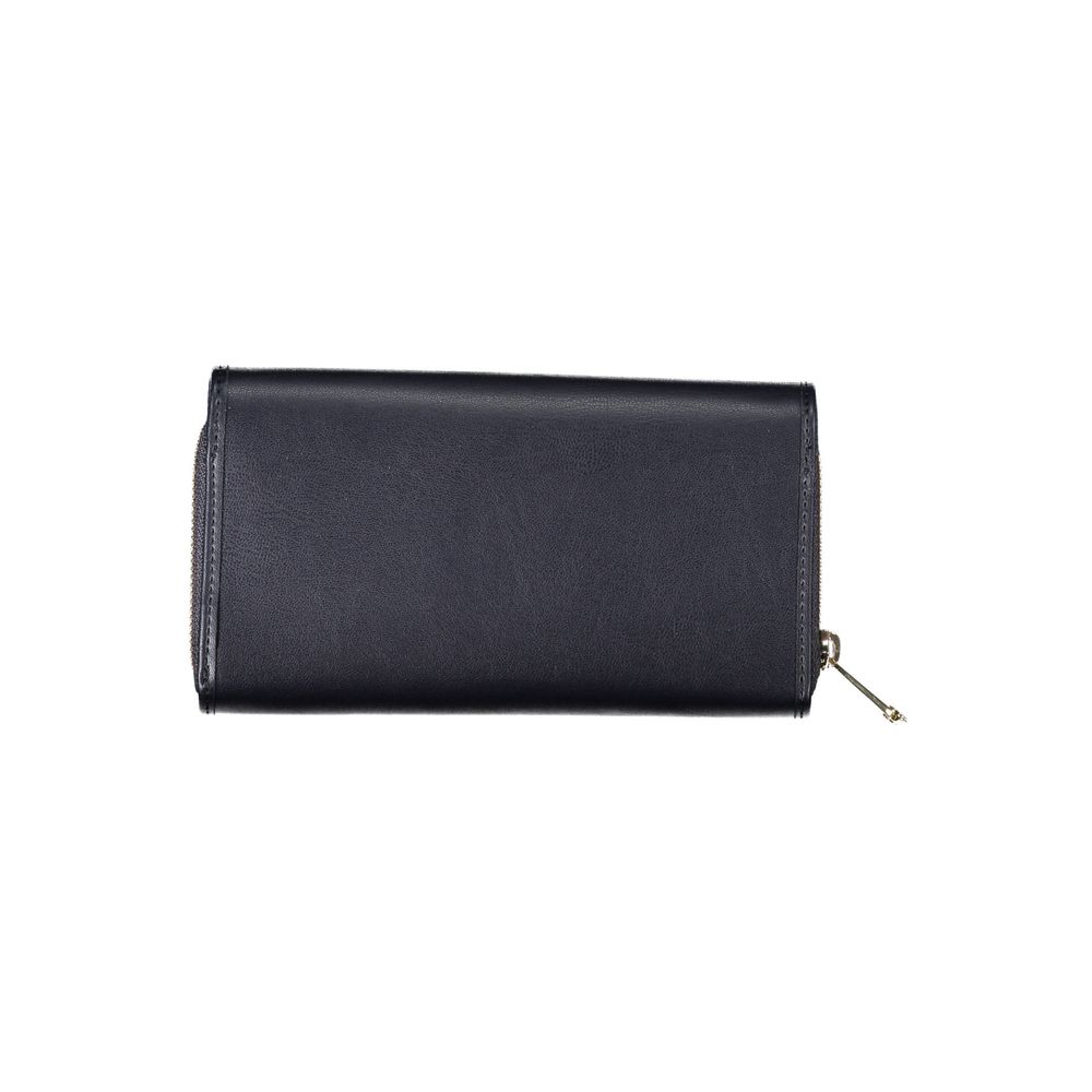 Tommy Hilfiger Blue Polyurethane Women Wallet | Regal Royce
