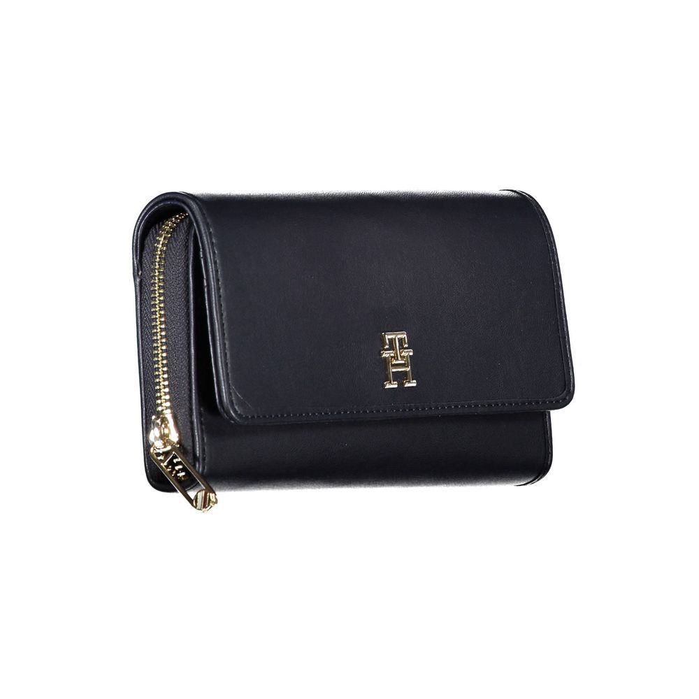 Tommy Hilfiger Blue Polyurethane Women Wallet | Regal Royce