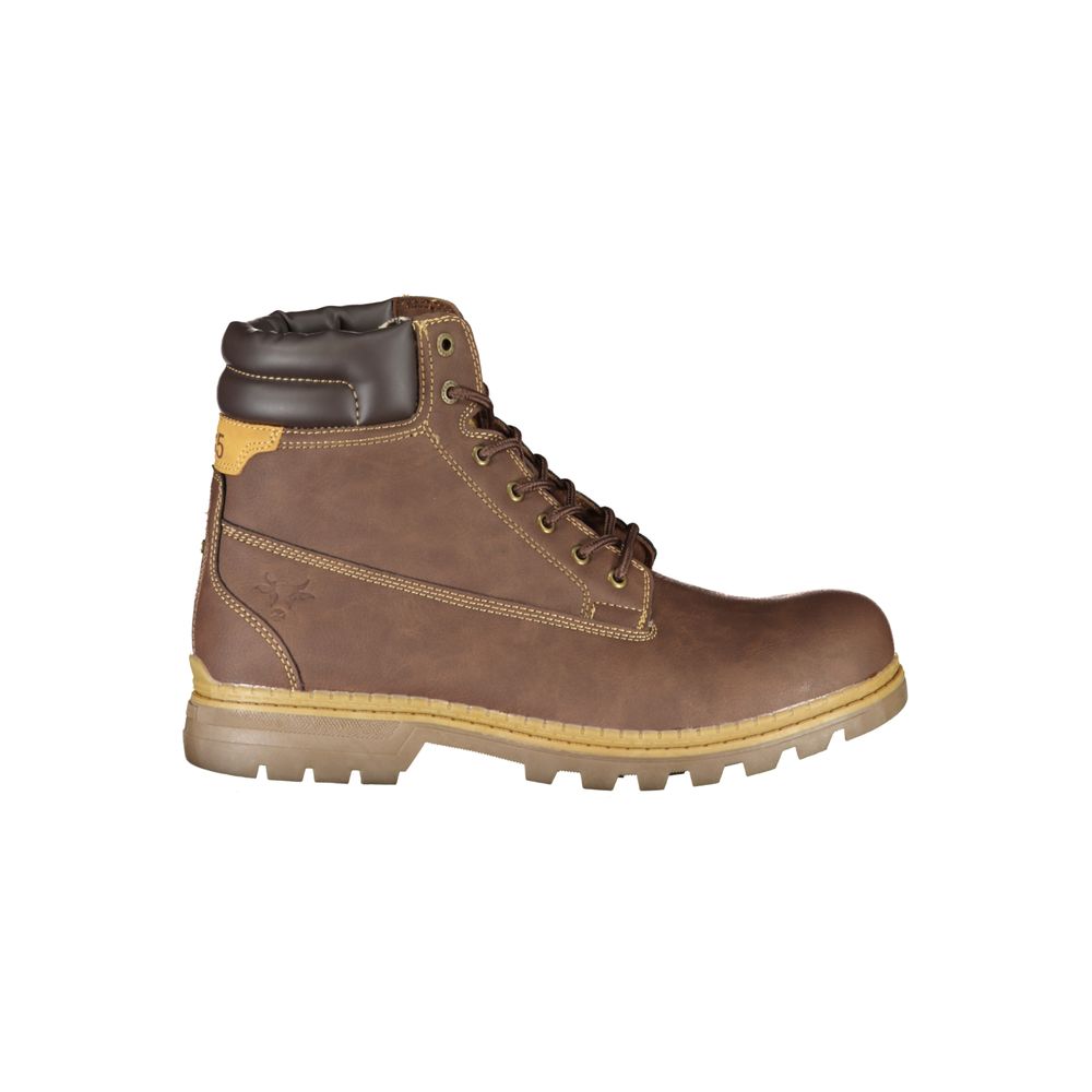 Carrera Marrone Poliestere Men Ankle Boot | Regal Royce