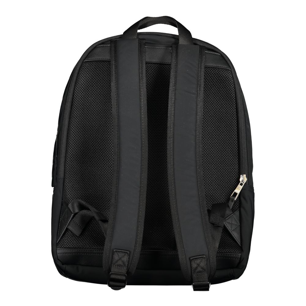 Tommy Hilfiger Black Polyester Men Backpack | Regal Royce