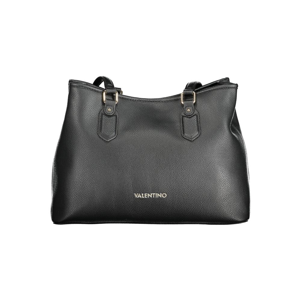 Mario Valentino Black Polyurethane Women Handbag | Regal Royce