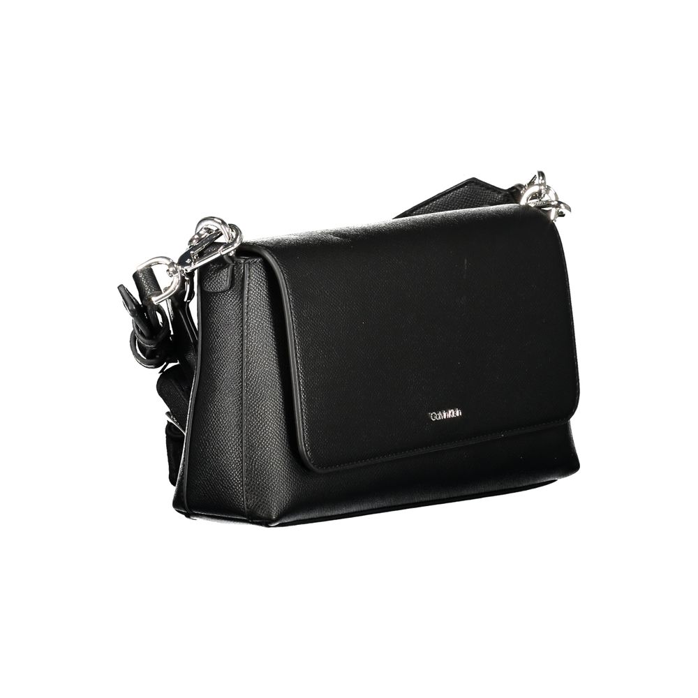 Calvin Klein Black Polyurethane Women's Handbag | Regal Royce