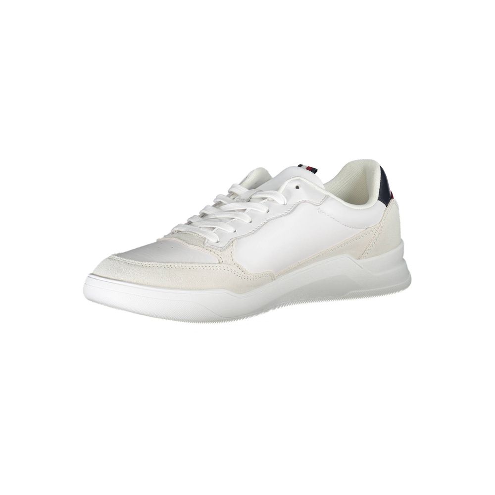 Tommy Hilfiger White Polyester Men Sneaker | Regal Royce