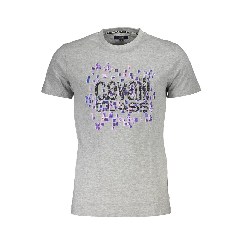 Cavalli Class Brown Cotton Men T-Shirt | Regal Royce