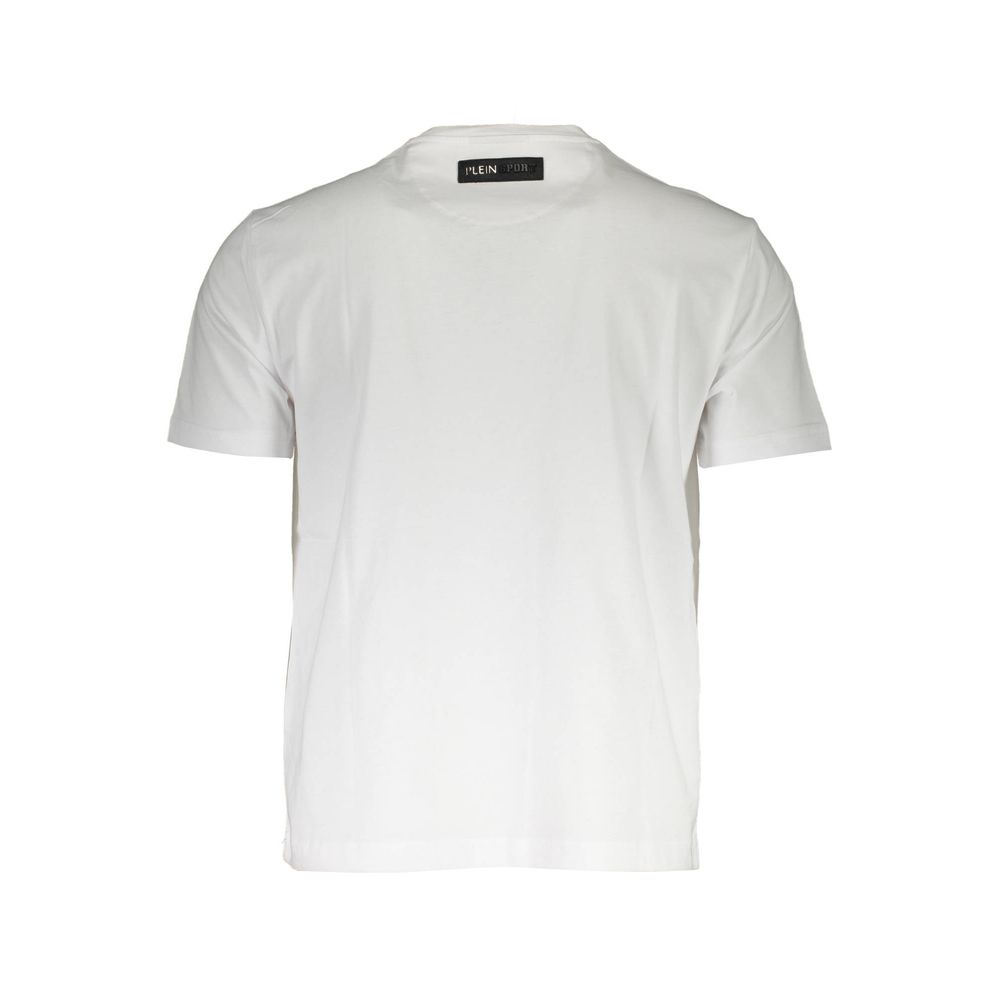 Plein Sport White Cotton Men's T-Shirt | Regal Royce