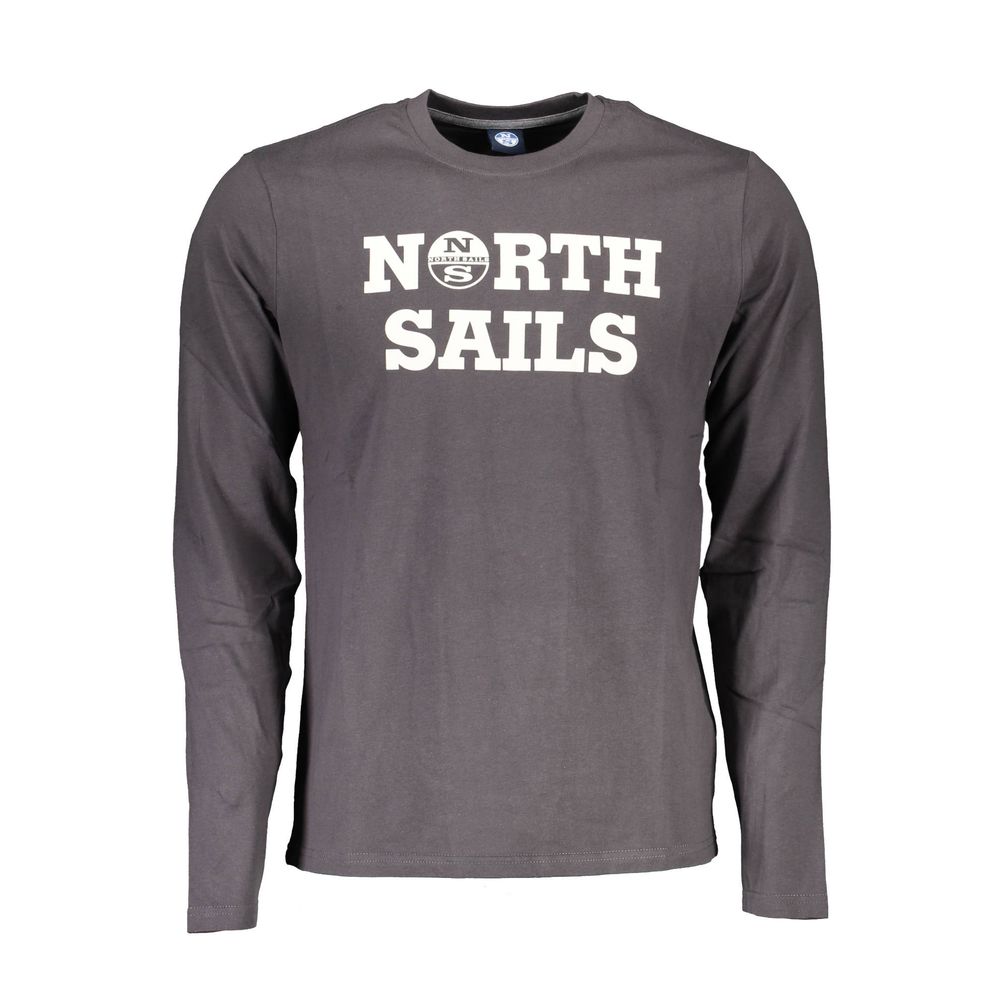 North Sails Brown Cotton Men T-Shirt | Regal Royce