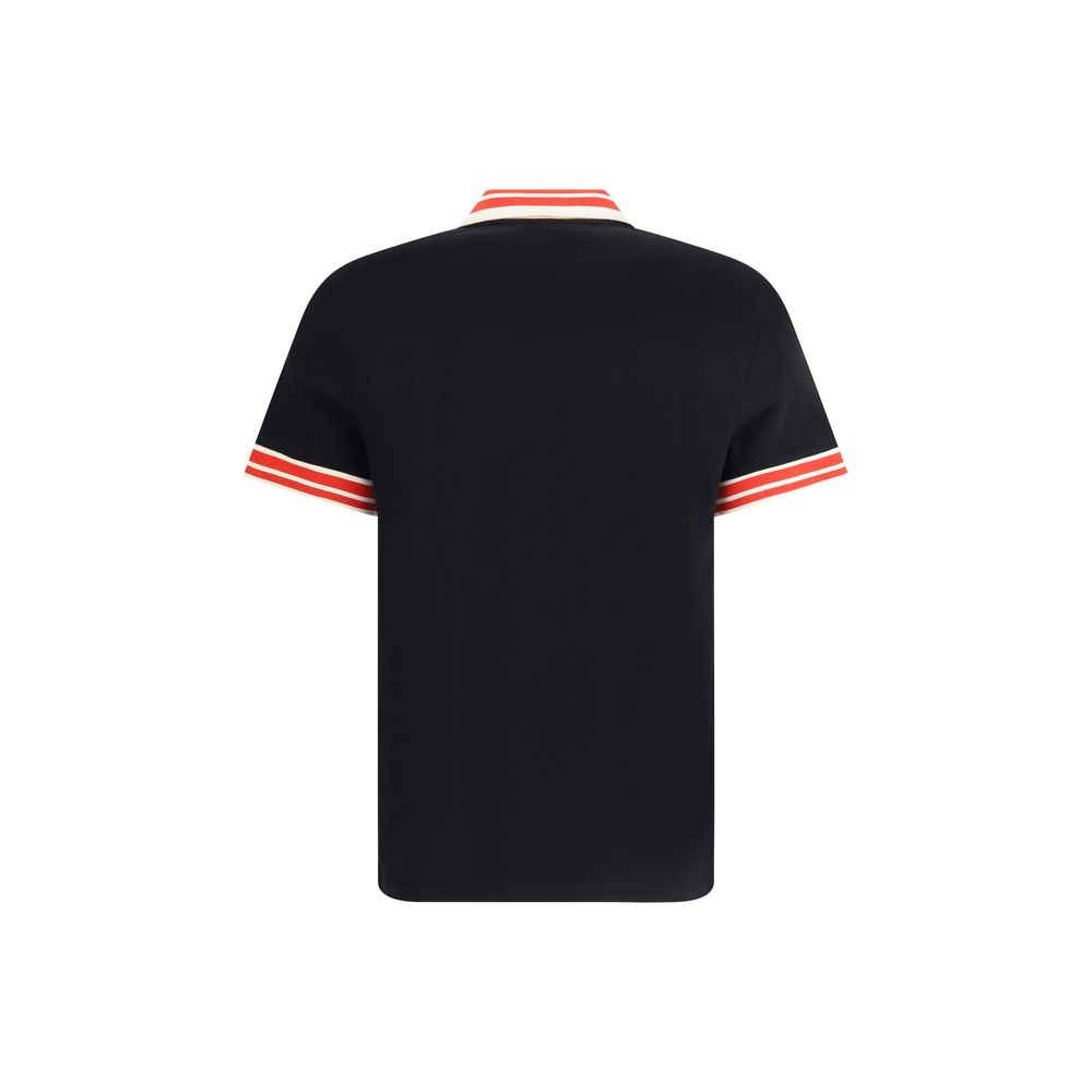 Valentino Black Cotton Polo Shirt | Regal Royce