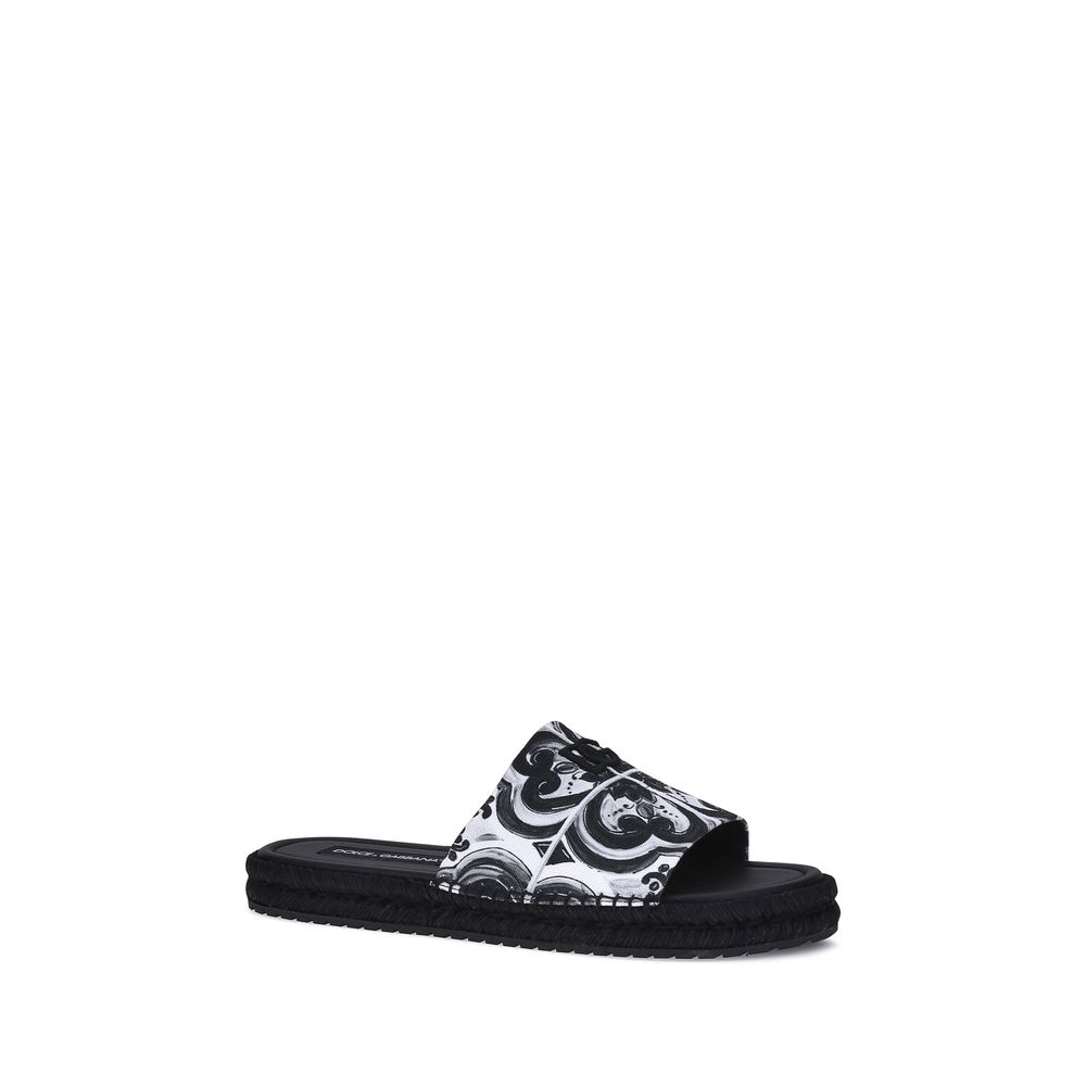 Dolce & Gabbana Black Cotton Espadrilles | Regal Royce