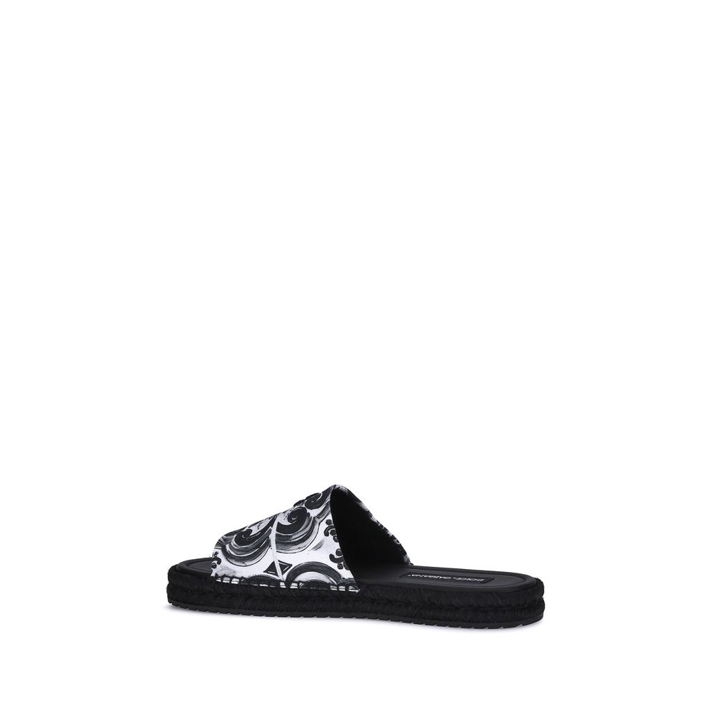 Dolce & Gabbana Black Cotton Espadrilles | Regal Royce
