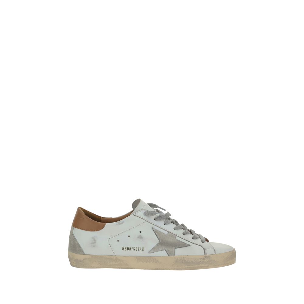 Golden Goose White Leather Superstar Sneakers | Regal Royce
