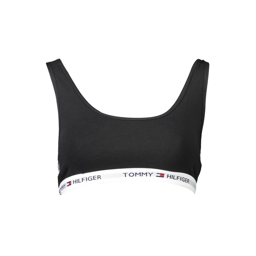 Tommy Hilfiger Black Cotton Women's Sports Bra | Regal Royce