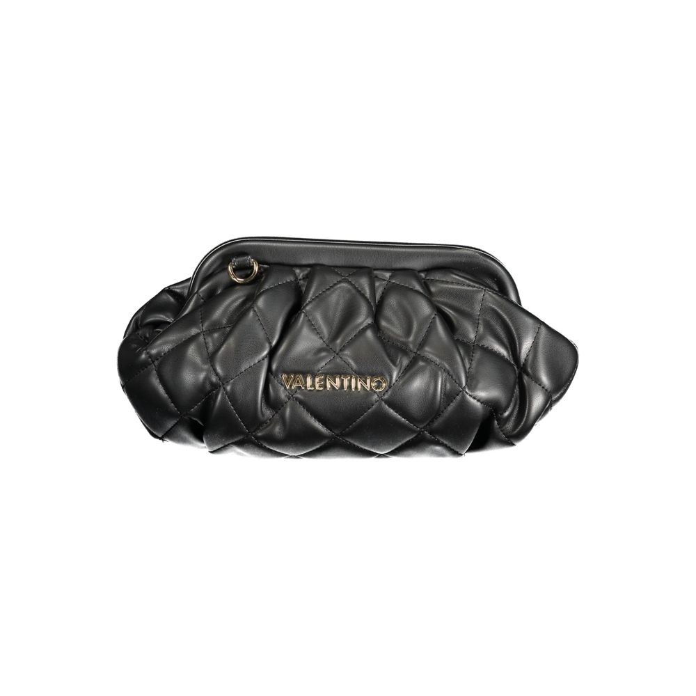 Mario Valentino Black Polyurethane Women Handbag | Regal Royce