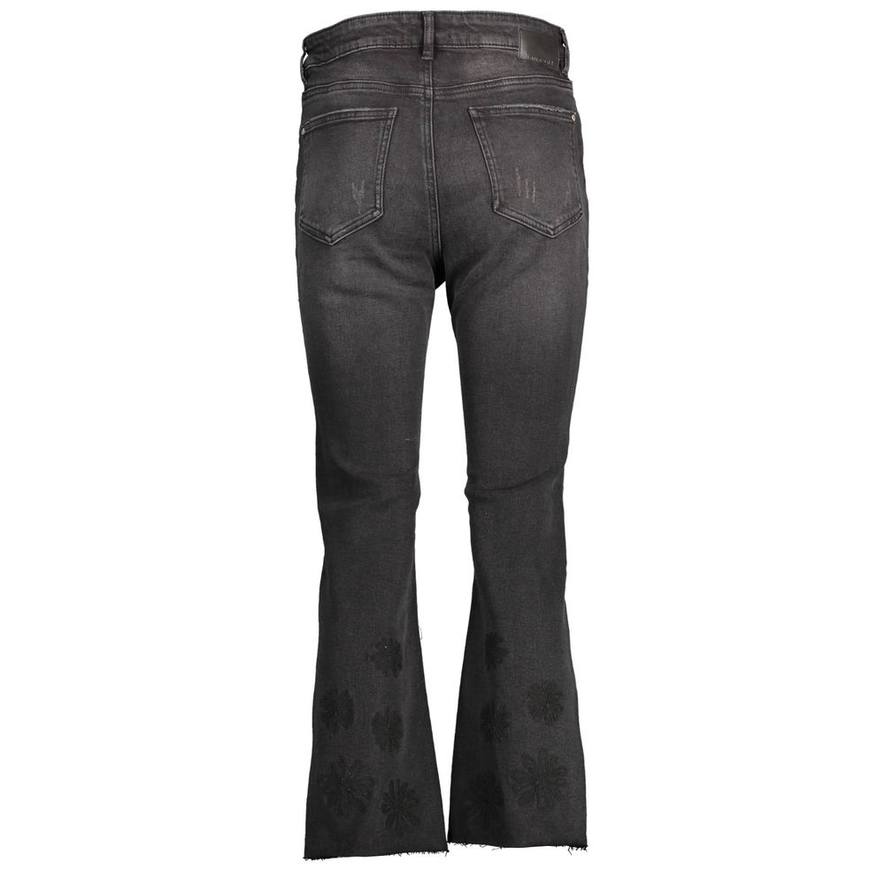 Desigual Black Cotton Women Jeans | Regal Royce