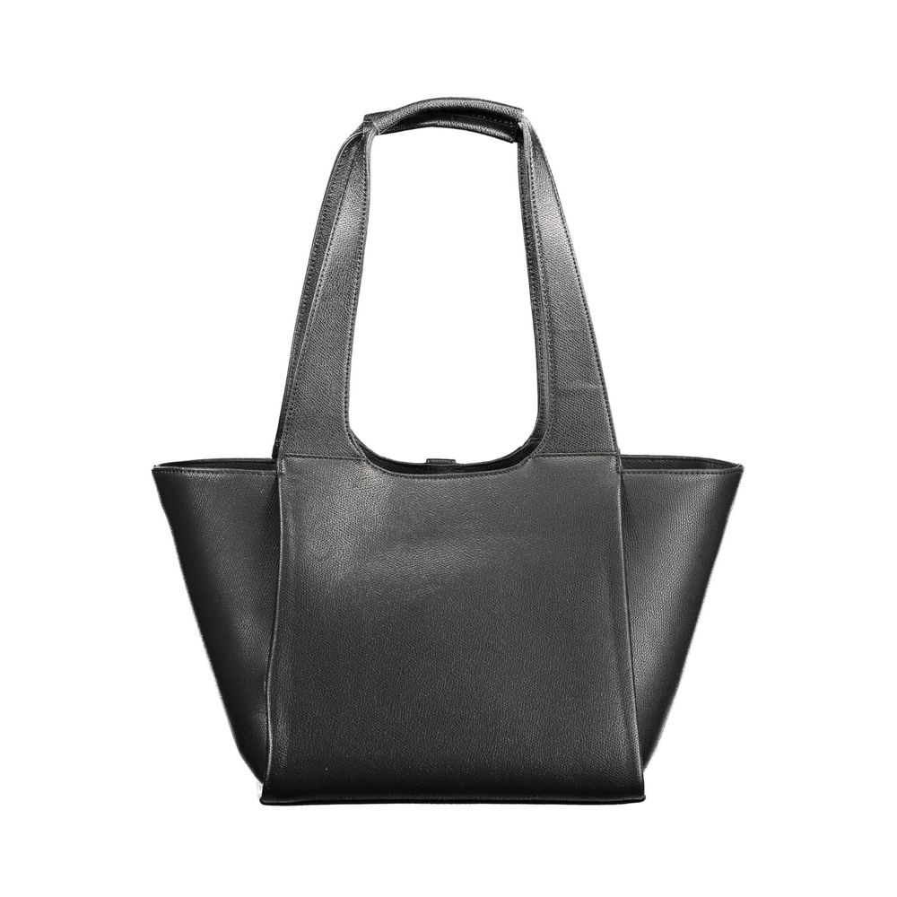 Tommy Hilfiger Black Polyurethane Women Handbag | Regal Royce